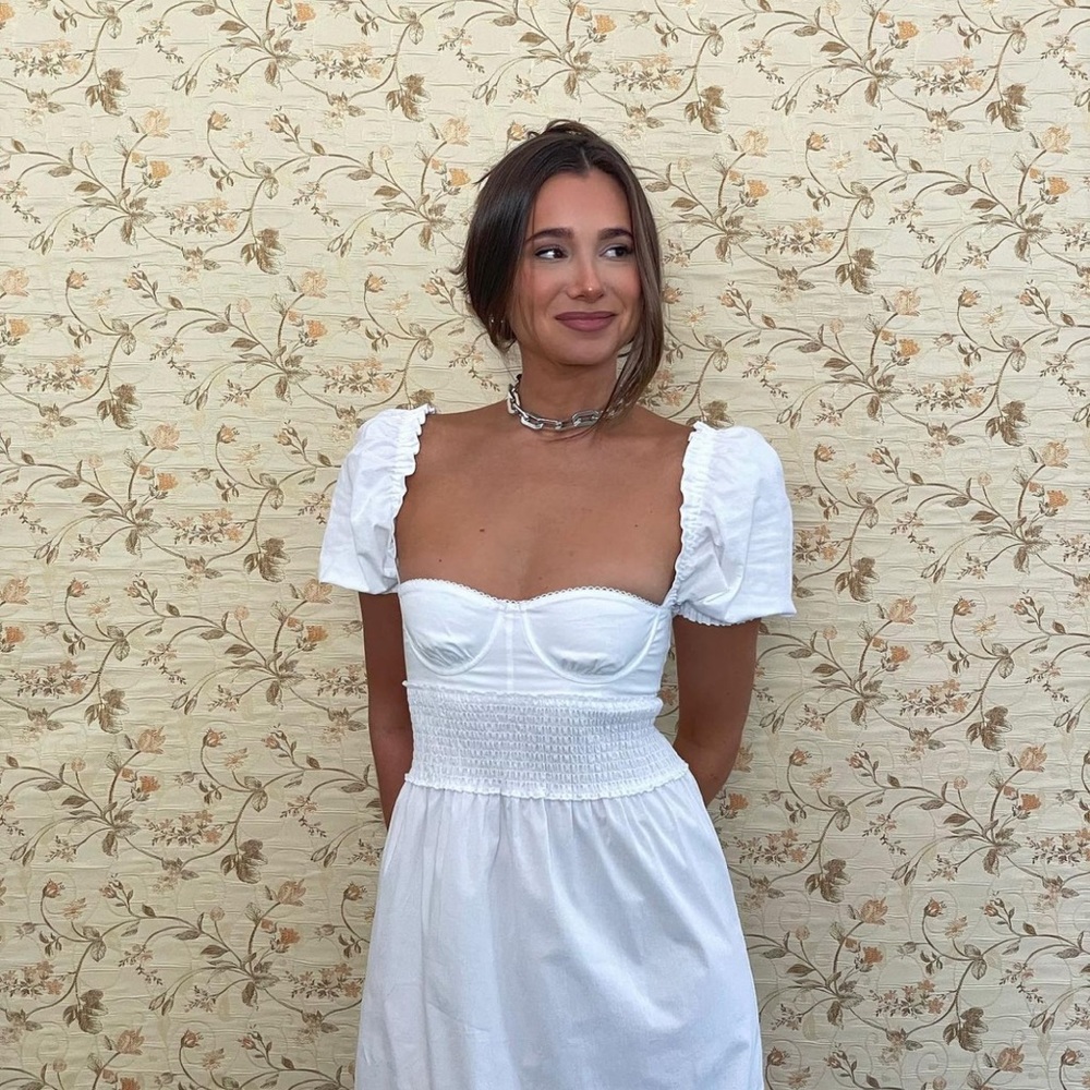 WeWoreWhat - Danielle Bernstein - Puff Sleeve Midi Dress